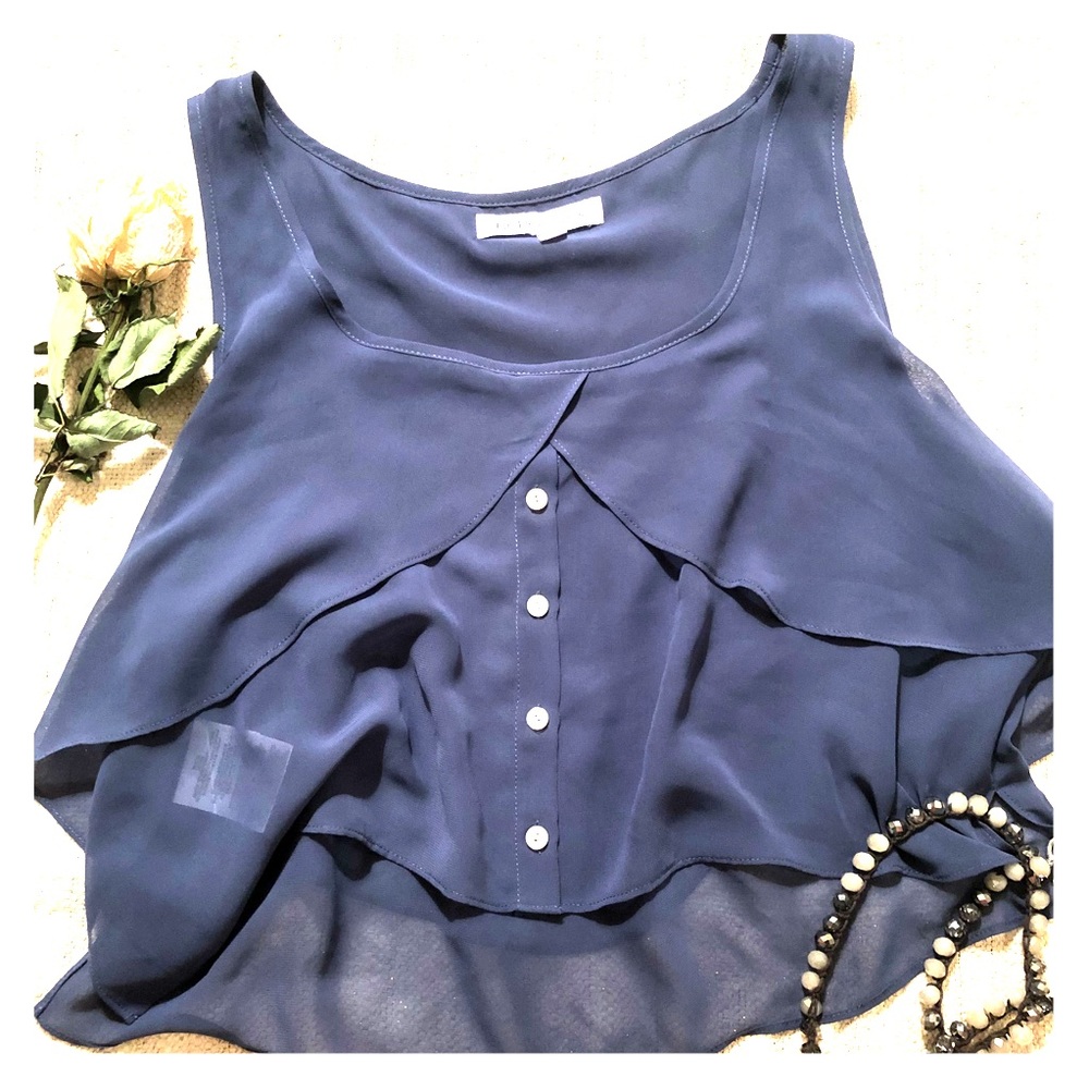 Blue BCBG crop top